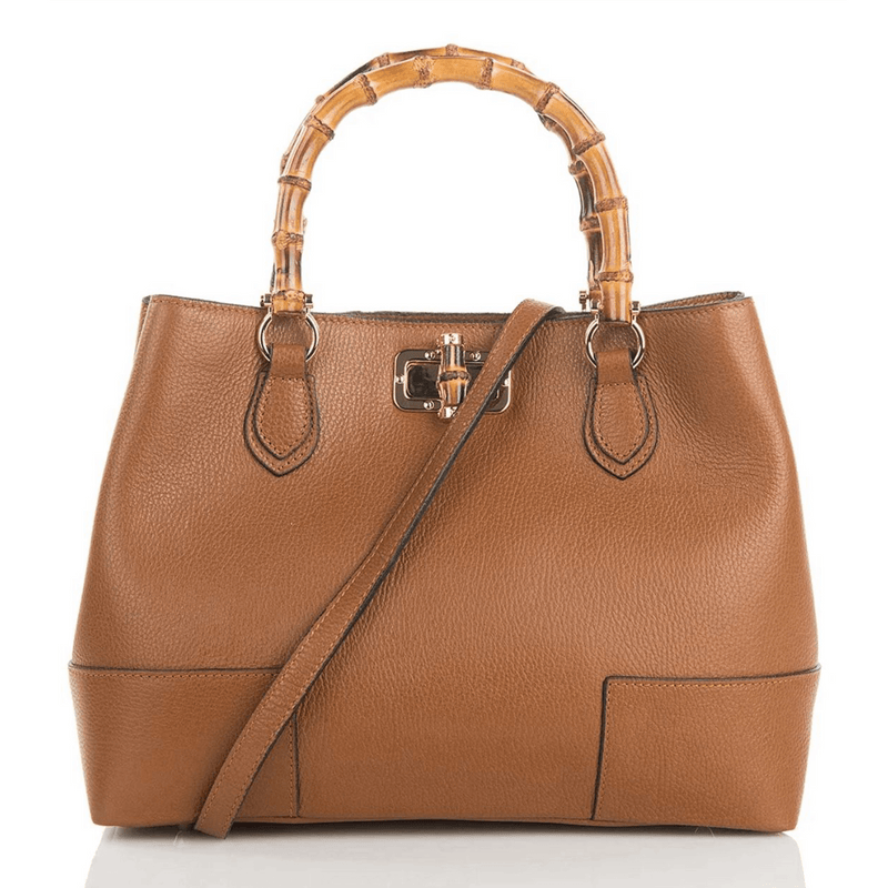 LOLO Leather Bamboo Handbag